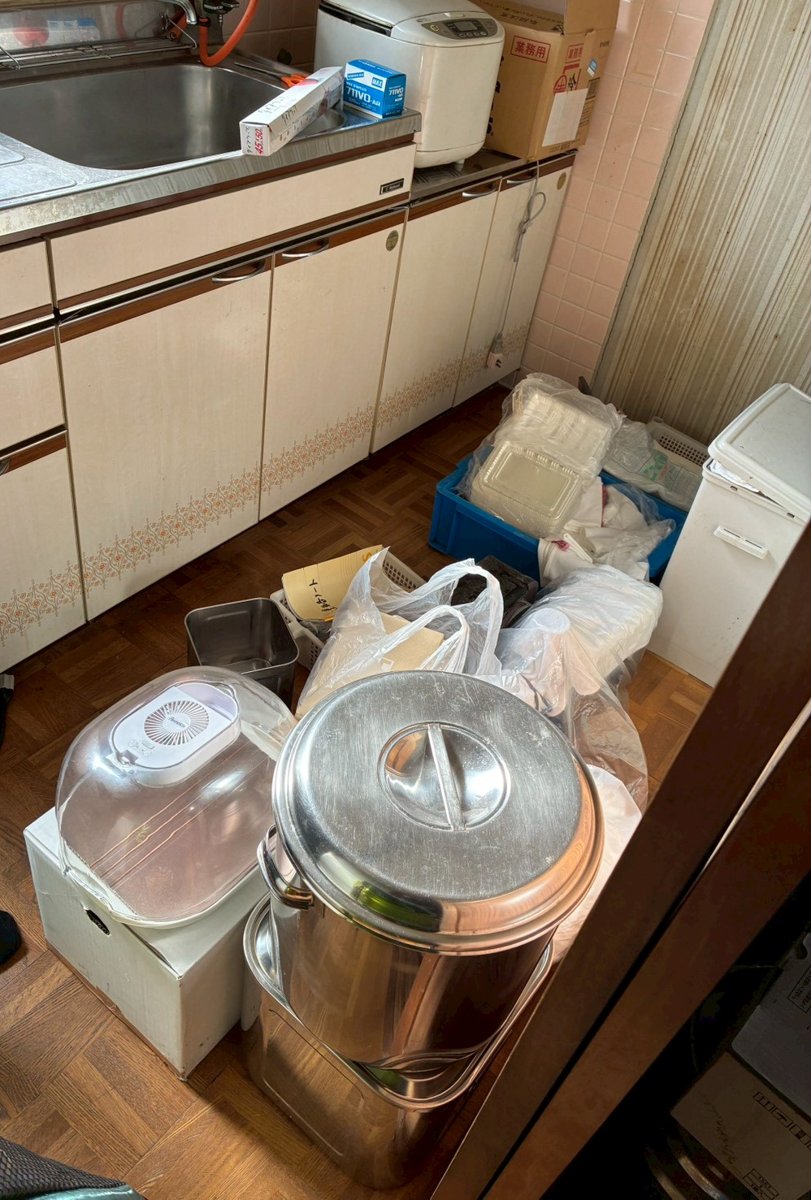 作業前：台所の調理器具（宇治市）