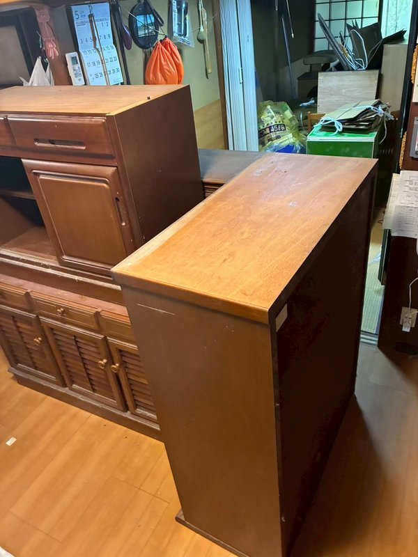 作業前：食器棚と収納家具（上京区）